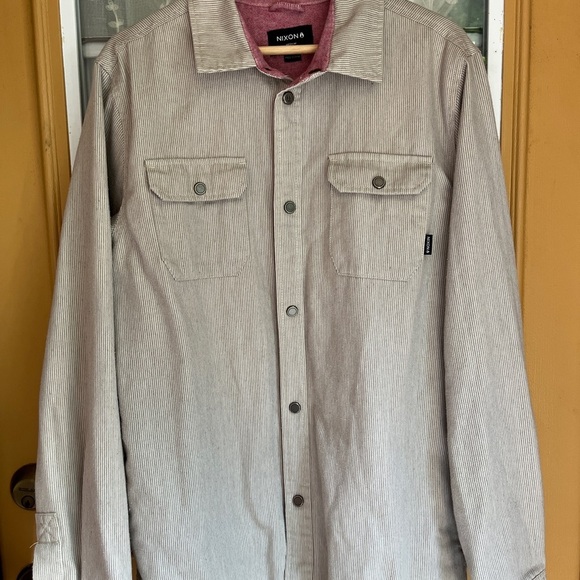 Nixon Other - Nixon Men's Striped Gray Shirt Jacket